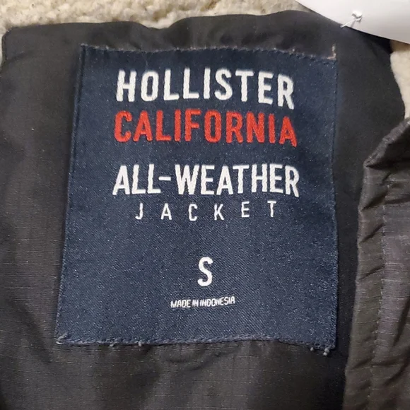 Hollister Men's Dark Gray Hooded Jacket - Picture 2 of 7